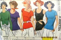 9417 STRETCH KNIT 70S PULLOVER T-SHIRTS SLVS OR NOT PATTERN 14
