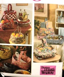 9420 DESIGN YR WOVEN FABRIC SHAPED 1-2 HANDLE BASKETS PATTERN