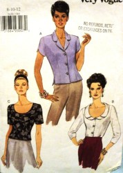 9430 EZ VOGUE SEMI FIT BUTTON TOP 3 LENGTHS PATTERN 8-12 or 14-18 choice  UNCUT