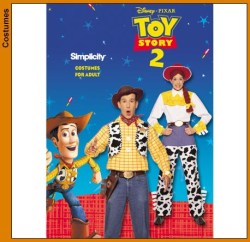 9432 SIMPLICITY TOY STORY  ADULTS WOODY JESSIE COSTUME PATTERN XS-XL UNCUT