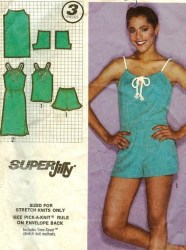 9460 SIMPLICITY JIFFY STRETCH KNIT DRESS ,TOP,  SHORTS  80 PATTERN 10,12,16