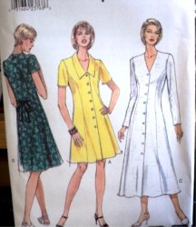 9486 VOGUE EZ BK TIE BUTTON DRESS LENGTHS PATTERN 12-16