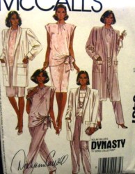 9487 DYNASTY COAT LENGTHS,TIE TOP,BOTTOMS PATTERN 10,12