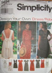 9494 DESIGN YR PULLOVER FLARE DRESS LENGTHS PATTERN 6-22 3 SZS