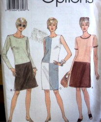9503  EZ VOGUE DROP WST SS/LS/SLVLSS CONTRAST DRESS PATTERN 6-10