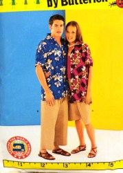 950 UNISEX BOXY SS CAMP SHIRT,SHORTS, PANTS PATTERN S-XXL