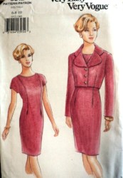 9512 VOGUE EZ LINED SHORT JACKET,TUCK DRESS PATTERN 6-10