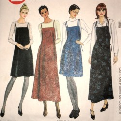 9515 McCalls  CUTE 1-2 STRAP TIE OR NOT JUMPER LENGTHS 1 HR PATTERN 12-16 or 8-12 choice uncut