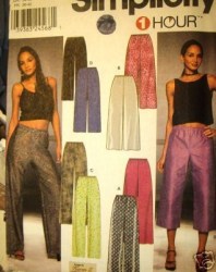 9515 Simplicity 1 HR LINED OR NOT PANTS LENGTHS PATTERN 8-14 uncut