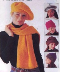 9551 MCCALLS FLEECE TAMS, HATS, SCARVES, TOTE, BLANKET PATTERN