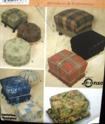9556 SIMPLICITY SHAPED OTTOMANS & FOOTSTOOLS HOUSEHOLD PATTERN