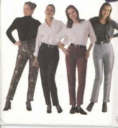 9592 LOVELY SKINNY VARIETY PANTS PATTERN 10-14