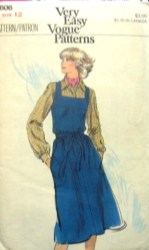 9606 VOGUE 70 EZ FLARE SQ NECK A-JUMPER,LS BLOUSE PATTERN 10,12