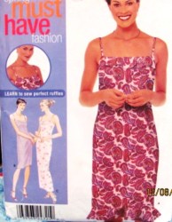 9616 DESIGN YOUR STRAPPY SLIP DRESS RUFFLE OR NOT PATTERN 6-12