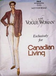 964 VOGUE JACKET, WRAP BLOUSE, PANTS PATTERN 8-12, 14-18, 20-24