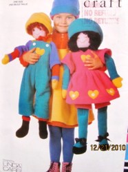 9690 27'' VOGUE FLEECE BOY GIRL DOLLS PATTERN