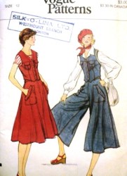 9409 VOGUE  BUTTON VEST,FLARE SKIRT,PANTSKIRT PATTERN 12,10