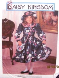 9707 DK FLARE RUFFLE TIE DRESS,HAT,PURSE PATTERN 3-6