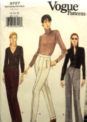 9727 EZ  STITCH CREASE CUFFS/CONTOUR PANTS LENGTHS PATTERN 14-18