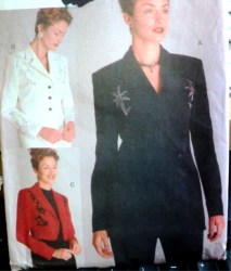 9751 VOGUE EMBELLISH 1-2 BREASTED JACKET LENGTHS PATTERN 6-10, 12-16 OR 18-22 choice Uncut