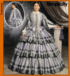 9761 SIMPLICITY CIVIL WAR/ EDWARDIAN DAY JACKET, FLOOR SKIRT PATTERN 6-20
