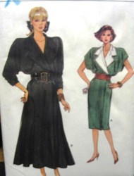9769 VOGUE STRAIGHT-FLARE WRAP DRESS LENGTHS PATTERN 12-16