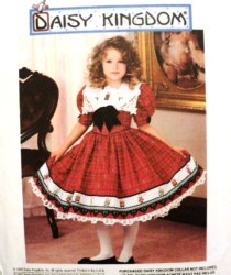 9789 DK SS TIE FLARE DRESS, SLIP, COLLAR PATTERN 3-6, 5-8