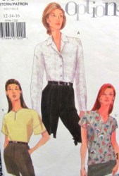 9794 EZ VOGUE CAP/LONG SLEEVE BLOUSE PATTERN 12-16,18-22