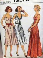 9799 LOVELY VOGUE STRAPPY FLARE SUNDRESSES LENGTHS PATTERN 10,14