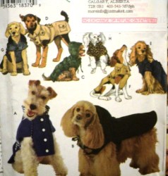9850 SIMPLICITY 14-16'' NECK STADIUM/  DUFFLE/  SKI/  TRENCH/  FUR COATS DOG PATTERN
