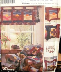 9852 SUNRISE SUNSET/SUNSHINE SHADOW 59''QUILT,WALL HANG PATTERN