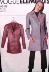 9910 EZ VOGUE SEMI FIT LINED  JACKET  LENGTHS PATTERN 6-18