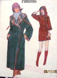 9913 VOG EZ HOODIE WRAP COAT LENGTHS, BELT 5 PC PATTERN 16