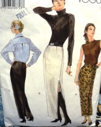 9959 EZ VOGUE LONG STRAIGHT SKIRT LENGTHS, WRAP SKIRT PATTERN 6-22 3 SIZES