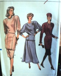 9965 VOGUE BK BUTTON TOP,STRT-FLARE SKIRT LENGTHS PATTERN 6-16
