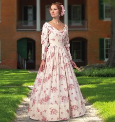 5832 1800s FIT LINED BONED DRAPE FLARE FLR DRESS PATTERN 6-22