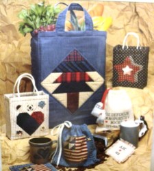 ECOLOGY SHAPED REUSEABLE TOTE/MUG BAG,COASTER PATTERN