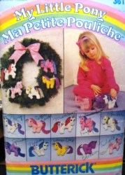 3314 361 BUTTERICK MY LITTLE PONY 10 PONY 5 1/2'' ORNAMENTS 85 PATTERN