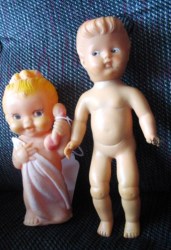 1950s VINYL DOLL, SQUEEZE GIRL TOY DOLL #446