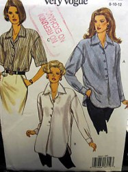 8665 EZ VOGUE SHORT - LONG SLEEVE PULLOVER SHIRTS 3 LENGTHS PATTERN 8-12, 14-18
