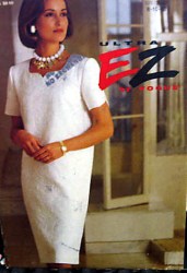 8625 EZ VOGUE LOOSE STRAIGHT PULLOVER SHORTER DRESS PATTERN 20-24