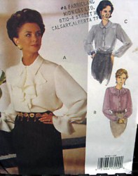 8759 EZ VOGUE  Woman LOOSE COLLAR L.S. BLOUSE PATTERN 18-22 or 6-10 Choice  uncut