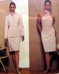 2623 VOGUE ANNE KLEIN HIP JACKET, HALTER TOP, SKIRT PATTERN 6-10 UNCUT
