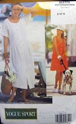 8315 VOGUE DROP WAIST BUTTON DIRNDL DRESS LENGTHS PATTERN 8-12; 14-18 choice