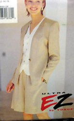 8930 EZ VOGUE WALKER SHORTS, TOP,  HIP JACKET PATTERN 12-16