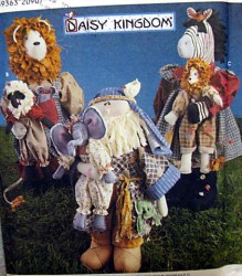 7860 SIMPLICITY DAISY KINGDOM 24'' ZEBRA, LIONS, 21'' NOAH,, LAMB, ELEPHANT PATTERN