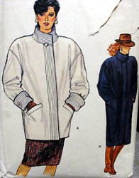 8803 VOGUE BOXY STRAIGHT COAT LENGTHS 70S PATTERN 8,12,14 choice