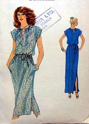 7310 VOGUE LONGER PULLOVER SLIT DRESS LENGTHS PATTERN 16 UNCUT