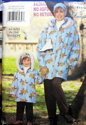 5707 BUTTERICK MOM & DAUGHTER EZ JACKET, PANTS, HEADBAND PATTERN XS-L