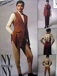 6737 MCCALLS NY NY SLEEVELESS JACKET, HI BACK LACED SKIRT, PANTS PATTERN 10